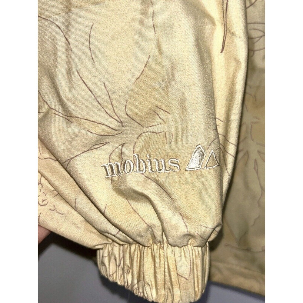 Mobius Windbreaker Jacket Hooded Women's 12 Adult Full Zip Up Yellow - Picture 6 of 10